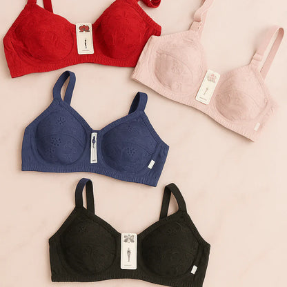 SUMMER SPECIAL COTTON BRA (PACK OF 4)