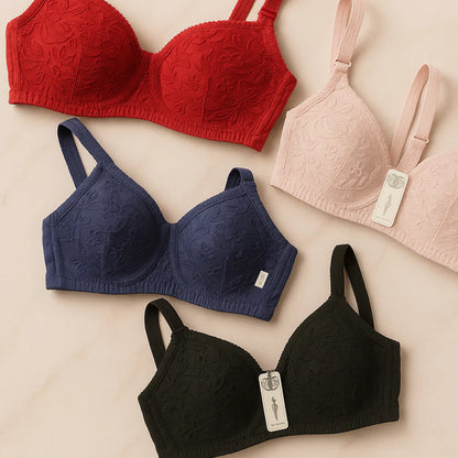 SUMMER SPECIAL COTTON BRA (PACK OF 4)